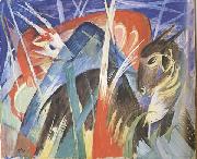 Franz Marc Fairy Animals i (mk34) oil painting picture wholesale